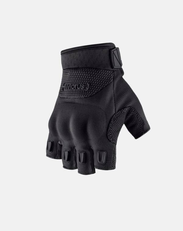 LUVA FINGERLESS BUNKER PRETO - MEIO DEDO - Imagem 3