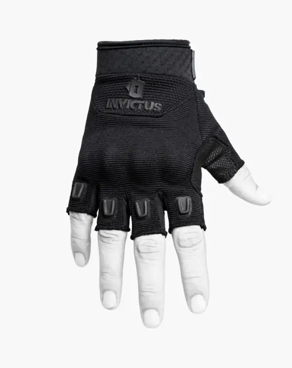 LUVA FINGERLESS BUNKER PRETO - MEIO DEDO - Imagem 8